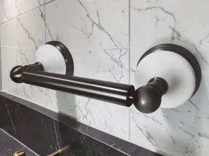 RollCaddy Victorian Toilet Paper Holder, Oil Rubbed Bronze, 9.31-inch Wall Mount
